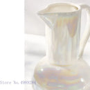 Abstract irregular white ceramic shell vase living room decor