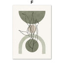 Abstract Leaf Canvas Wall Art