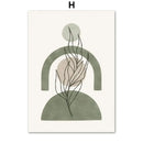 Abstract Leaf Canvas Wall Art