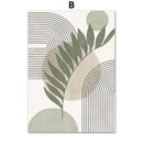 Abstract Leaf Canvas Wall Art
