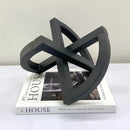Abstract matte black ornament abstract home decoration living room
