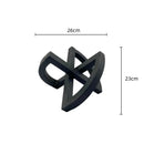 Abstract matte black ornament abstract home decoration living room