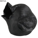 Abstract matte black vase artwork living room ceramic decor