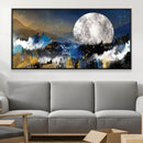 Abstract Moonset Canvas