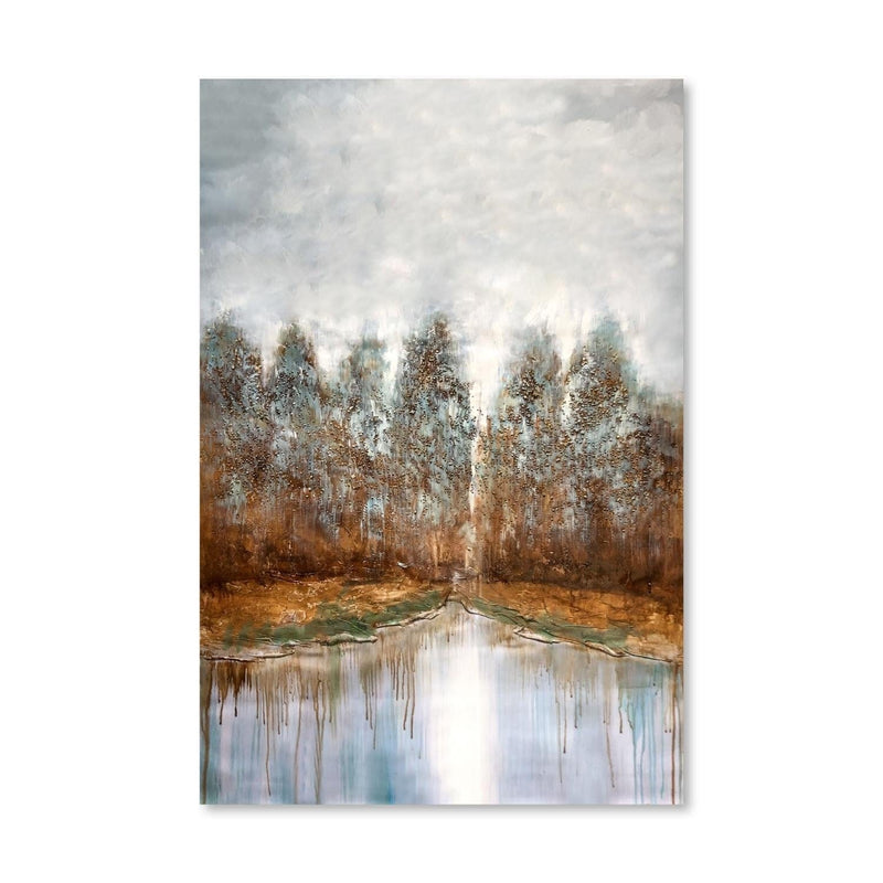 Abstract Nature Reflections Oil Painting