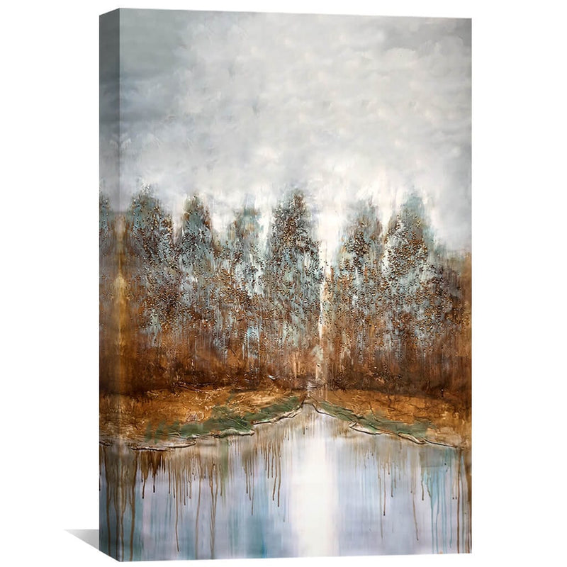 Abstract Nature Reflections Oil Painting