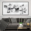 Abstract Noir Palette Canvas
