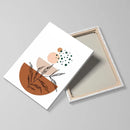 Abstract Orange Leaf Posters Set