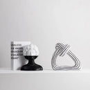 Abstract portrait resin figure black & white living room decor