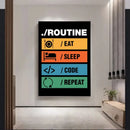 Abstract Programmer Gamer Canvas Art