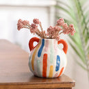 Abstract splatter cartoon ceramic vase teapot living room decor