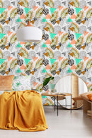 Abstract Tropical Leaves Wallpaper