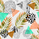 Abstract Tropical Leaves Wallpaper