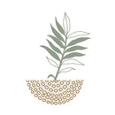 Abstract Wall Art Trio Green Plants