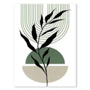 Abstract Wall Art Trio Green Plants