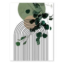 Abstract Wall Art Trio Green Plants