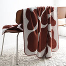 Abstract wavy jacquard imitation cashmere throw blanket living room