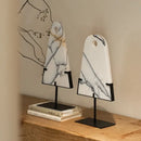 Abstract white & black marble sculpture living room decor pendants