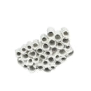 Abstract white ceramic honeycomb mesh conduit sculpture living room decor