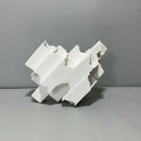 Abstract white decorbites geometric ceramics flower vase living room