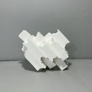 Abstract white decorbites geometric ceramics flower vase living room