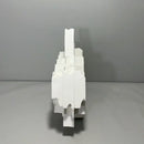 Abstract white decorbites geometric ceramics flower vase living room