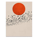Abstract Winter Landscape Canvas Print