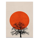 Abstract Winter Landscape Canvas Print