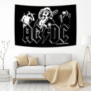Ac/dc band tapestry wall hanging – bedroom tiger logo decor