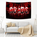 Ac/dc band tapestry wall hanging – bedroom tiger logo decor