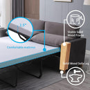 Queen Size Sleeper Sofa Bed DarkSlateGrey StainResistant