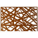 Outdoor & Indoor Privacy Screen Metal Privacy Screen 76' H×48' W, Freestanding Decorative Privacy Screen for Deck Balcony Patio, Privacy Fence Panels for Outside Lawn Garden PS117 BROWN