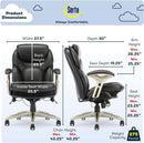 Ergonomic Office Chair Back In Motion Lumbar Support Black