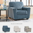 Modern Upholstered Accent Chair In Blue For Living Room