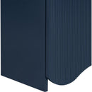 Vertical Stripes and Wavy Design of a Four-Door Cabinet Cabinet Suitable for Hallway, Entryway, Living Room