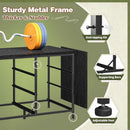 Dresser TV Stand for 60 Inch TV, 9 Drawer, Charcoal Black