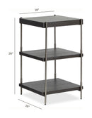 Spencer - Rectangular Accent Table - Dark Briarsmoke