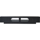 TV Stand with Fluted tempered Glass Doors for TVs Up to 95", Functional Media Console with Arched Cabinet Doors, Entertainment Center with APP-Controlled LED Light for Living Room, Black