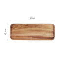 Acacia wood breakfast tray with cutlery – dining room serving plate