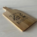 Laser Engraved Acacia Wood Cutting Board – Kitchen Decor, Cheeseboard, Gift for Food Lovers