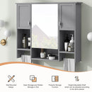 Wall Mounted Bathroom Storage Cabinet With Mirror, Medicine Cabinet With Towel Bar
