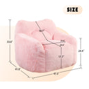 Beanbag Chair, Beanbag Sofa Chair with Armrests Stuffed High-Density Foam, Lazy Sofa Comfy Chairs Beanbag Chair for Adults in Living Room, Bedroom Reading