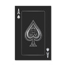 Ace of Spades - Silver Canvas