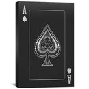 Ace of Spades - Silver Canvas