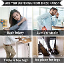 Ergonomic Drafting Chair With Lumbar Support And Foot Ring Black