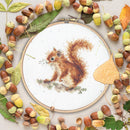 Acorns Squirrel Counted Cross Stitch Kit by Bothy Threads XHD116P