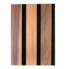 Theory Acoustic 11/16 in. x 6.42 in. x 46 in. Sound Damping Wood Wall Panels - Baritone Walnut  (16.6 Sq. Ft.)