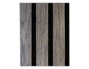 Theory Acoustic 11/16 in. x 6.42 in. x 46 in. Sound Damping Wood Wall Panels - Grey Largo Oak  (16.6 Sq. Ft.)