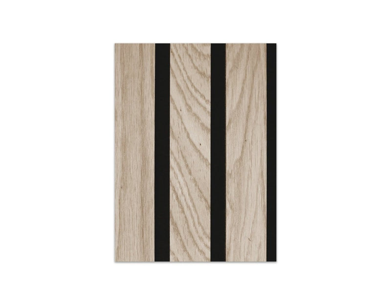 Theory Acoustic 11/16 in. x 6.42 in. x 46 in. Sound Damping Wood Wall Panels - Natural Harmony Oak  (16.6 Sq. Ft.)