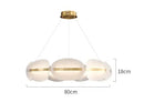 Gold Acrylic Ring Chandelier
